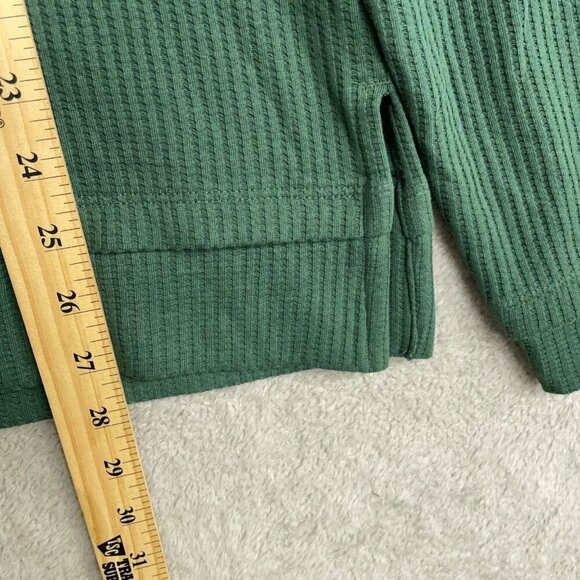 NEW Michigan State Spartans Men's L Green Waffle Knit Hooded Pullover Sweatshirt - Picture 3 of 8